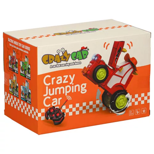 Crazy Car RC jumping, singing and dancing green tractor