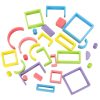 Szivárványos Montessori oktatási fa blokkok