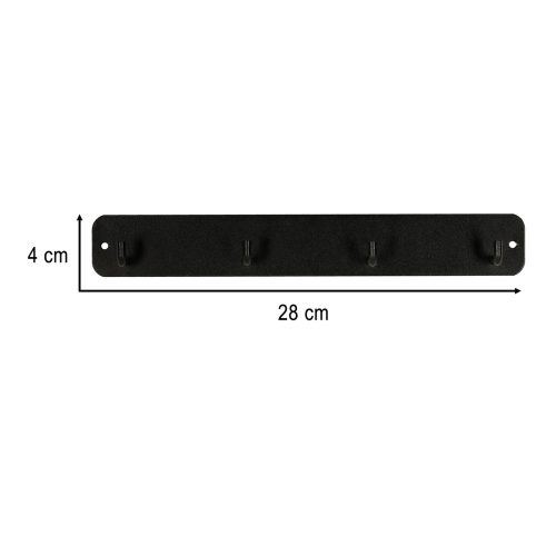 Bathroom wall hook black
