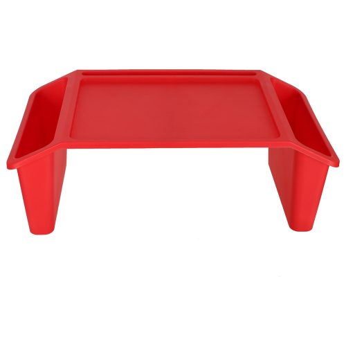 Laptop desk with organizer red