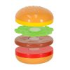 Deluxe Ételvágó Játékkészlet – Pizza, Hamburger és Gyümölcsök kosárral 26 db