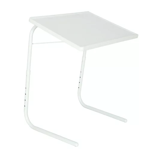 Laptop side table foldable 52 x 40 cm white