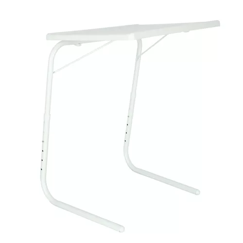 Laptop side table foldable 52 x 40 cm white