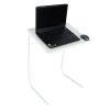 Összecsukható laptop oldalsó asztal 52 x 40 cm fehér