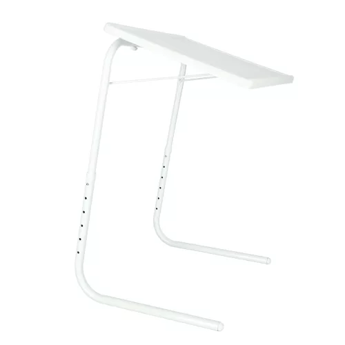 Laptop side table foldable 52 x 40 cm white