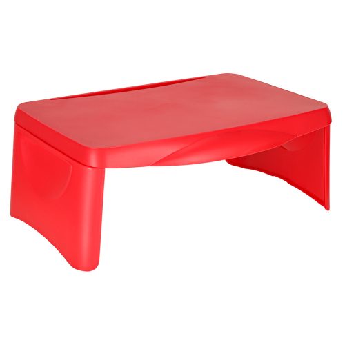 Children's car table with storage compartment, red