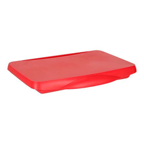 Children's car table with storage compartment, red