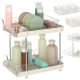 Organiser for desk acrylic two-tier