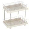Organiser for desk acrylic two-tier