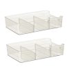 Organiser for desk acrylic two-tier