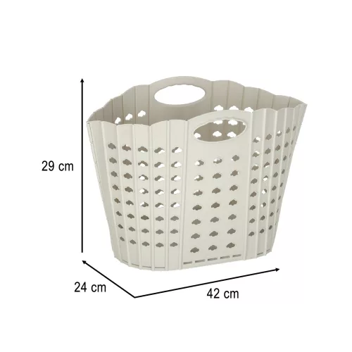 Laundry Basket Foldable Bathroom Organizer Gray
