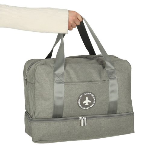 Travel bag hand luggage 39 x 18 x 30 cm gray