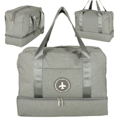 Travel bag hand luggage 39 x 18 x 30 cm gray