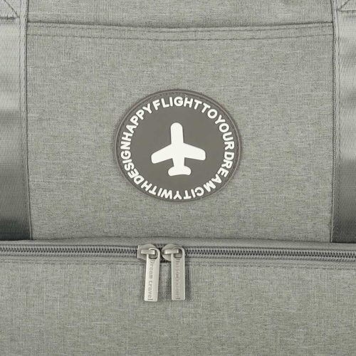 Travel bag hand luggage 39 x 18 x 30 cm gray