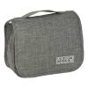 Hanging travel cosmetic bag foldable gray
