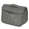 Hanging travel cosmetic bag foldable gray