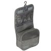 Hanging travel cosmetic bag foldable gray