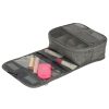 Hanging travel cosmetic bag foldable gray