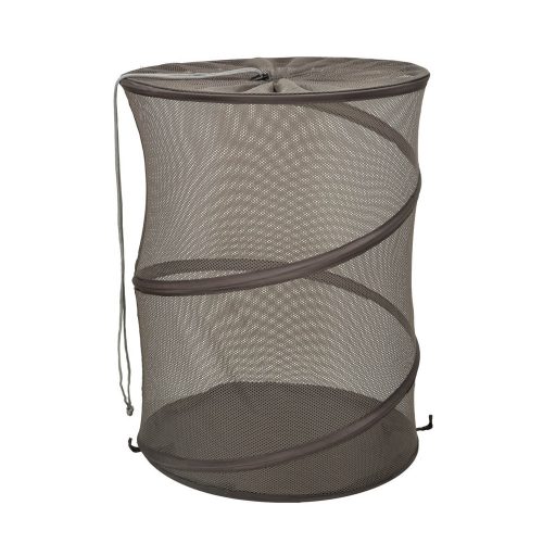 Clothes basket laundry rack foldable mesh hanging basket