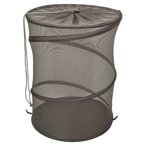 Clothes basket laundry rack foldable mesh hanging basket
