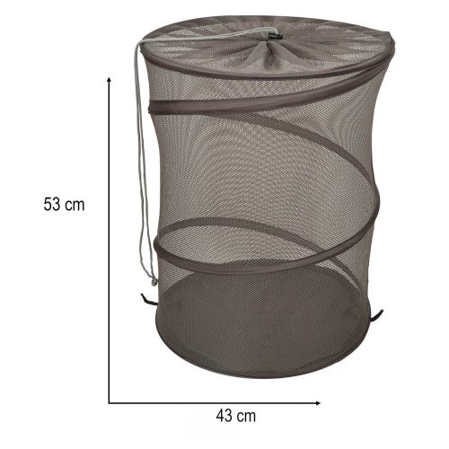 Clothes basket laundry rack foldable mesh hanging basket