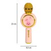 Wireless microphone for karaoke bunny pink