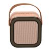 Karaoke speaker with microphone pink