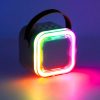 Karaoke speaker with microphone pink