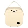 USB Bluetooth karaoke speaker cream