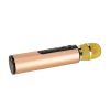 Bluetooth wireless karaoke microphone gold