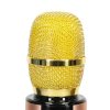 Bluetooth wireless karaoke microphone gold