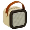 Karaoke set 2 microphones + portable speaker BLUETOOTH USB LED in beige