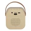 Karaoke set 2 microphones + portable speaker BLUETOOTH USB LED in beige