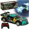 RC sports car blue and green
