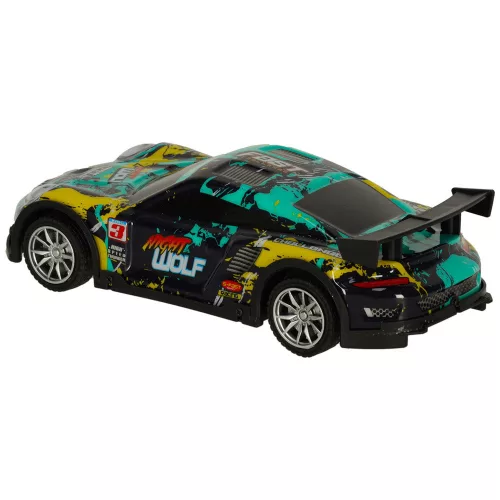 RC sports car blue and green