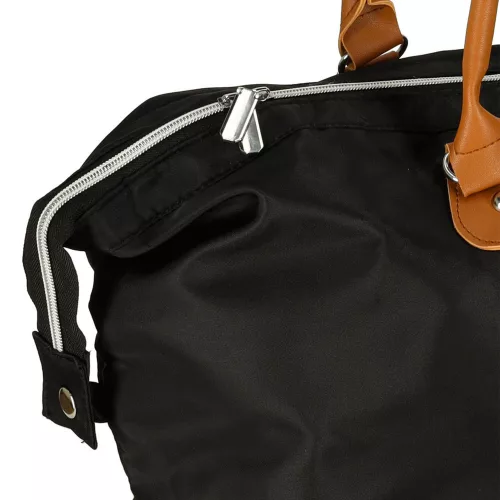 Women's multifunctional stroller travel bag for moms in black set