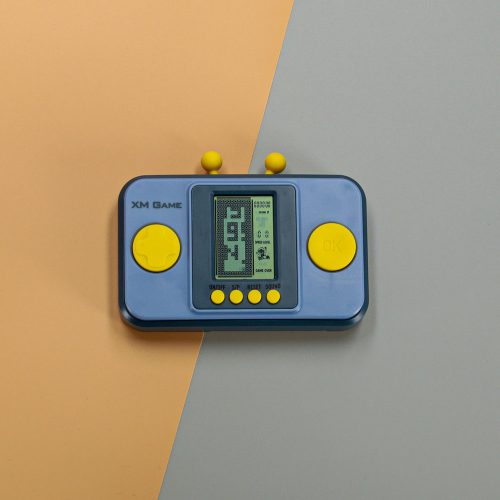 Electronic arcade game portable console gray