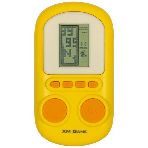 Electronic arcade game portable console yellow