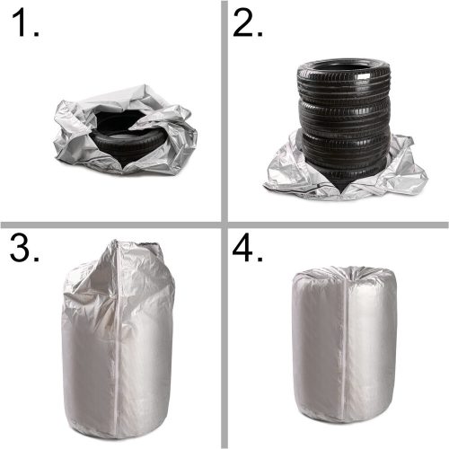 Waterproof tire cover for cars from 13 to 17 inches