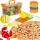 Deluxe Cutting Food Playset – Pizza, Burger, Fruits & Seafood with Storage Box 36 pcs