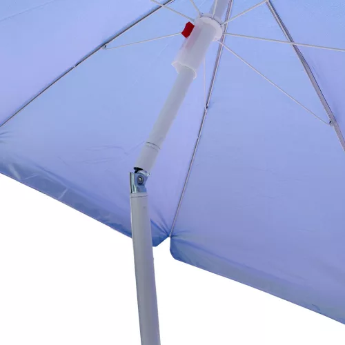 Beach umbrella adjustable collapsible UV foldable 150cm blue