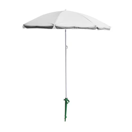 Beach umbrella adjustable collapsible UV foldable 150cm grey