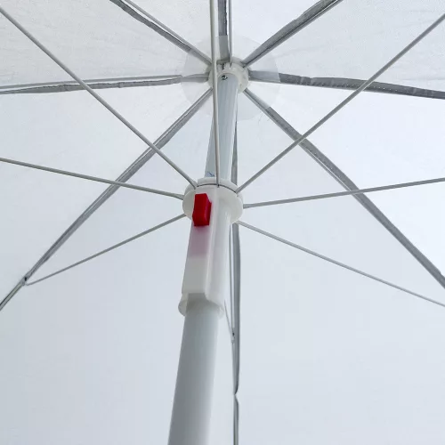 Beach umbrella adjustable collapsible UV foldable 150cm grey