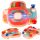 Children's interactive steering wheel toy simulator with musical sounds pink