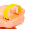 Children's interactive steering wheel toy simulator with musical sounds pink