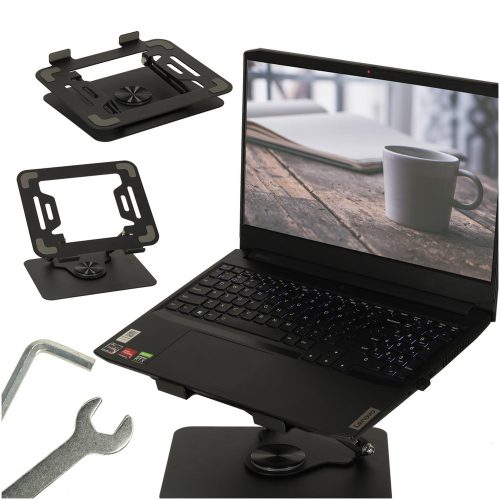 360°-ban állítható ergonomikus laptopállvány