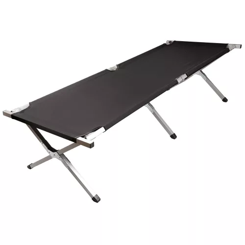 Folding camping bed tourist Canadian black 150kg