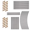 Kerti pergola ívtartó rózsákhoz, virágokhoz, borostyánhoz, kúszónövényekhez, fémből, 240 x 140 cm