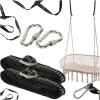 Swing bracket mounting kit hammock strap + carabiner