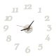 Wall clock silver arabic numerals